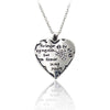 No Longer By My Side - Heart Pendant with Chain