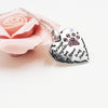 No Longer By My Side - Heart Pendant with Chain