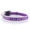 Personalized Embroidered Collar - Made from Organic Bamboo Webbing