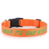 Personalized Pet Collar - Embroidered - Nylon - Plastic Buckle