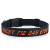 Personalized Pet Collar - Embroidered - Nylon - Plastic Buckle