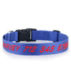 Personalized Pet Collar - Embroidered - Nylon - Plastic Buckle
