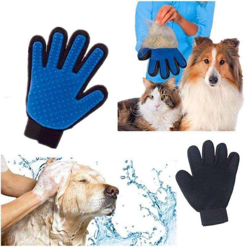 Pet deshedding glove clearance