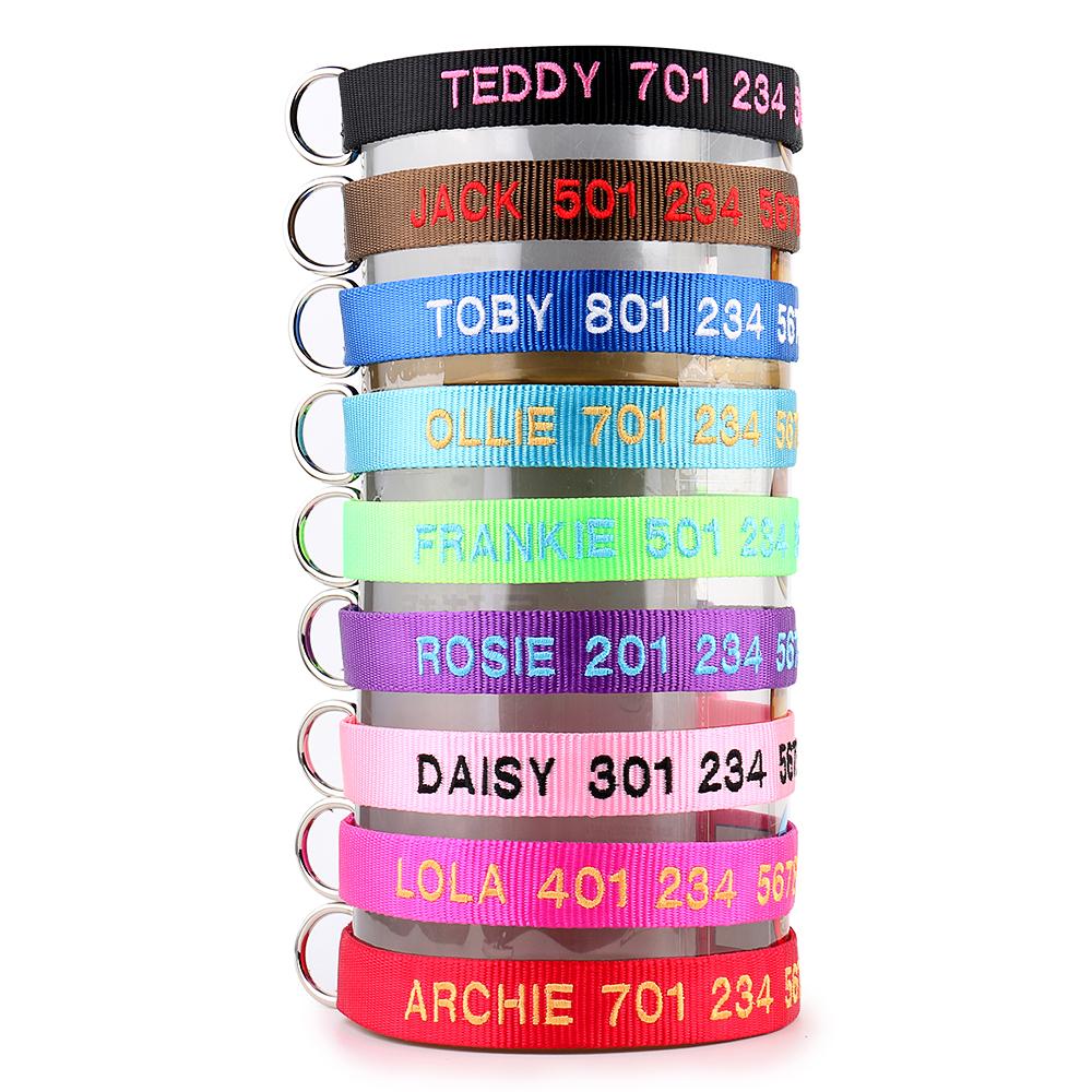 Personalized nylon dog sales collar